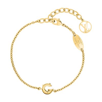 Louis Vuitton Lv & Me Bracelet, Letter G In Gold