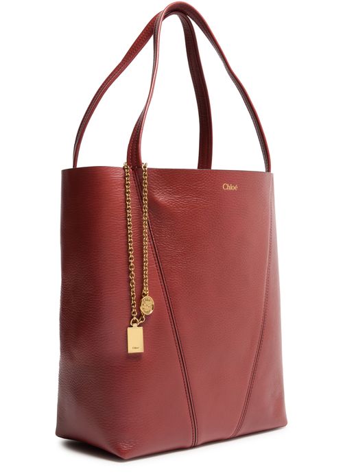 CHLOE Sac cabas Chloe Spin en cuir grainé