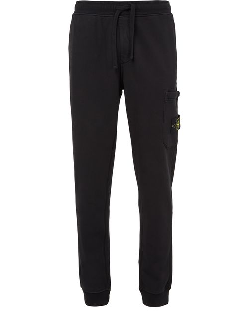 STONE ISLAND Sweatpants mit Logoaufnäher