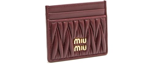 MIU MIU Quilted leather cardholder