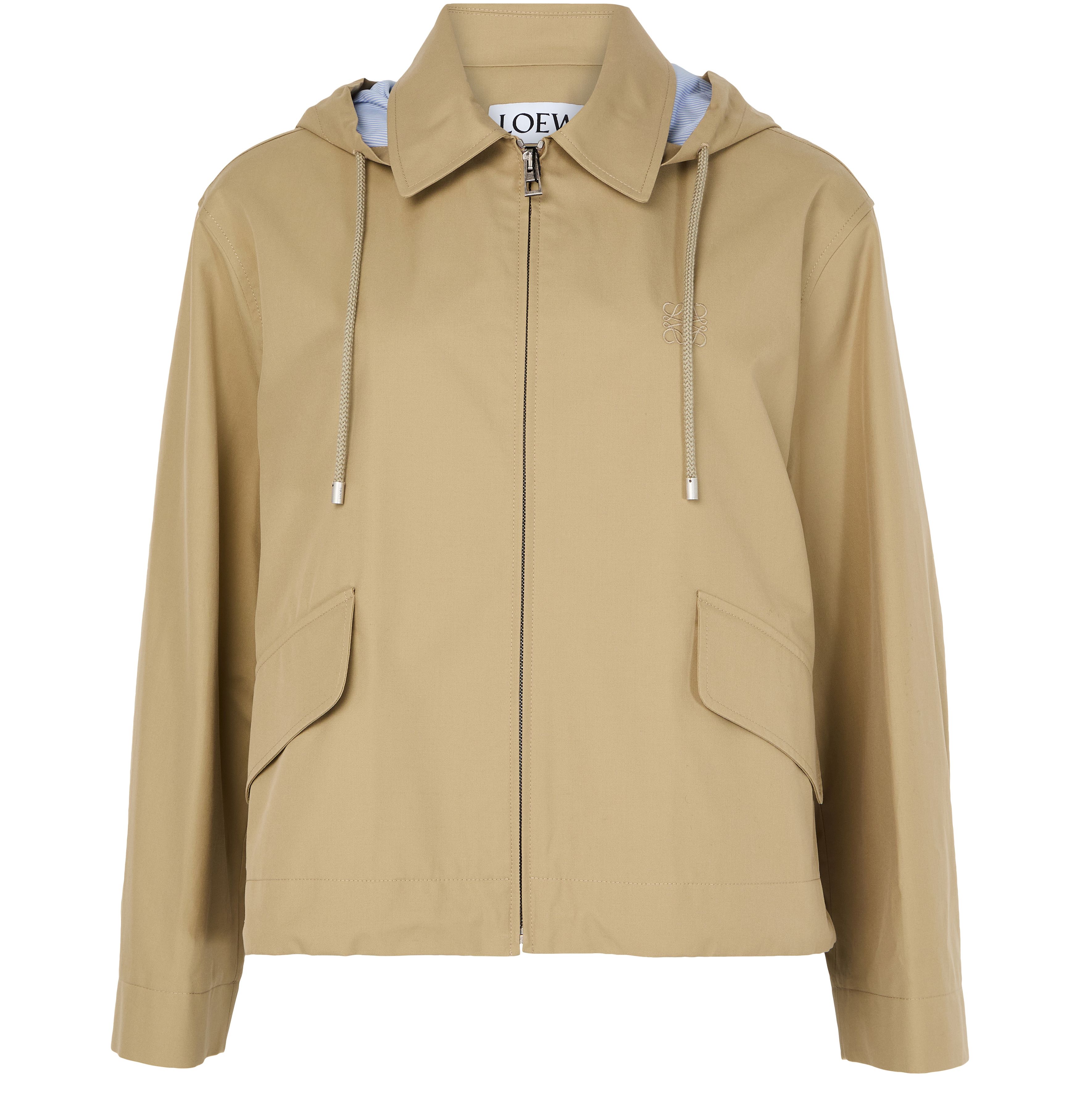 Hooded parka in cotton