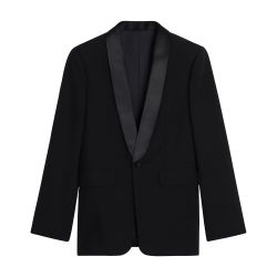 【クラシックに♪】CELINE モヘア シルク タキシード ジャケット クラシック タックスジャケット / モヘア＆シルク レディース