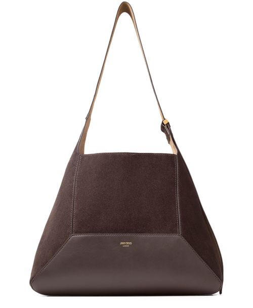 JIMMY CHOO Hobo Diamond suede bag