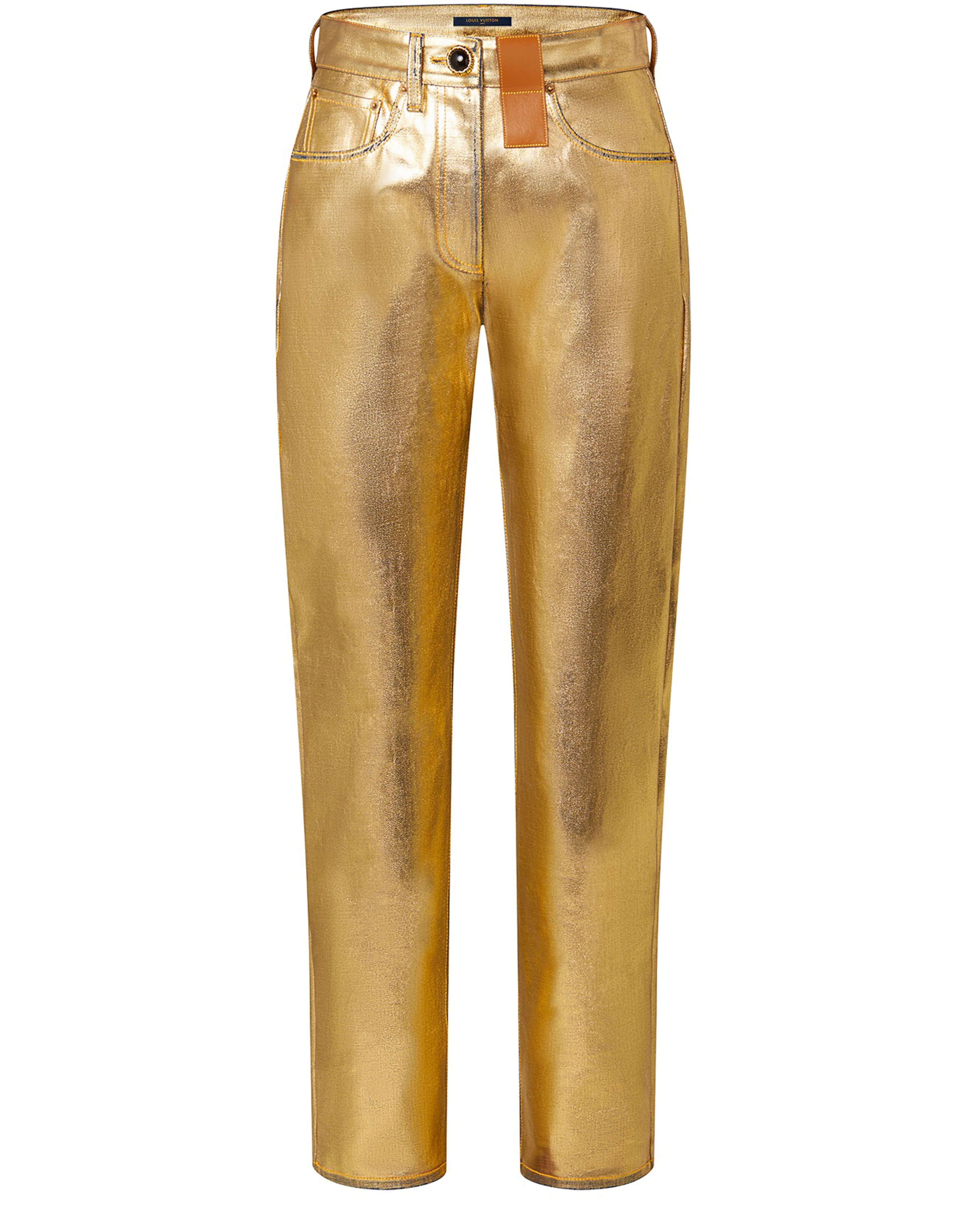 Golden Straight-Cut Jeans