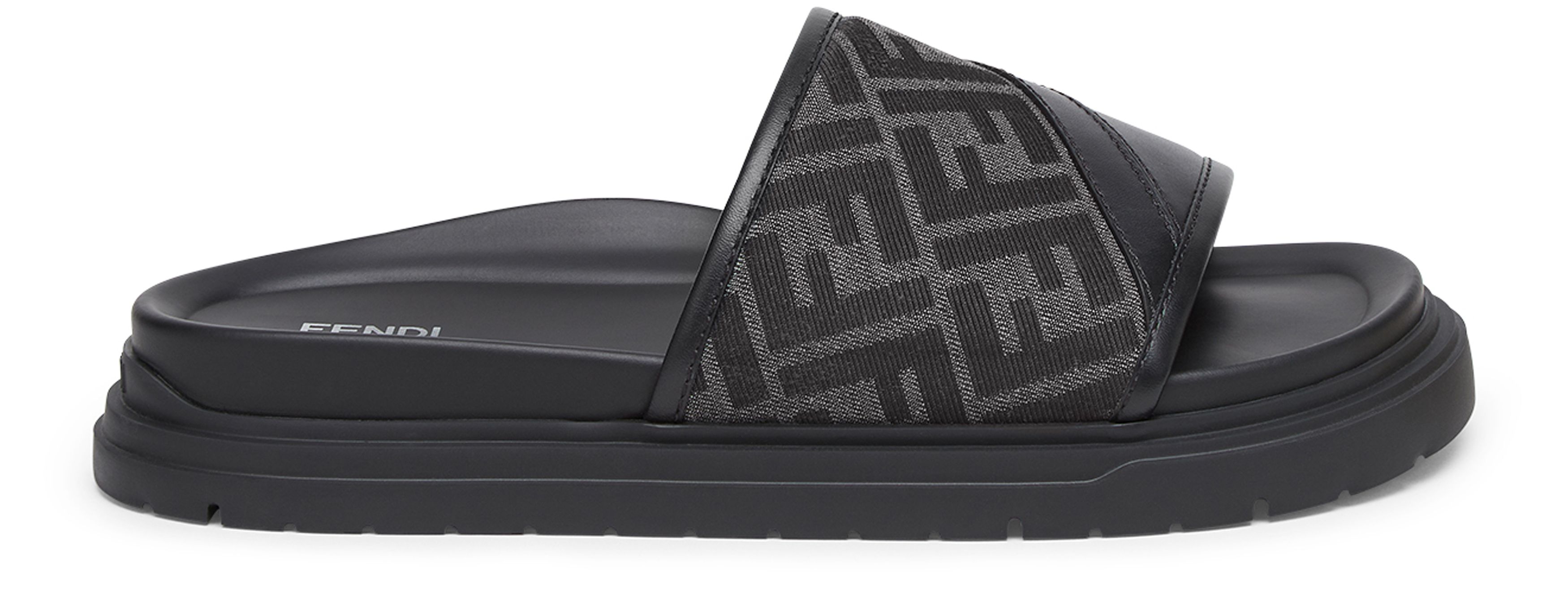 Fendi クロスオーバー スリッポン スライド Fendi Fendi Crossover Slip-On Slides - Sandals - Compare