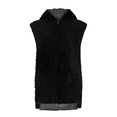 Reversible Dantec waistcoat in woollen skin