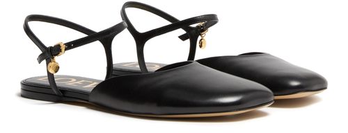 LOEWE Toy ankle strap ballerinas in lambskin