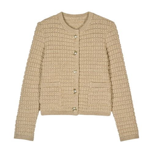 Ba&sh Gaston Cardigan Gold In Dore
