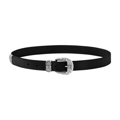 Louis Vuitton Lv Western 25mm Belts In Black
