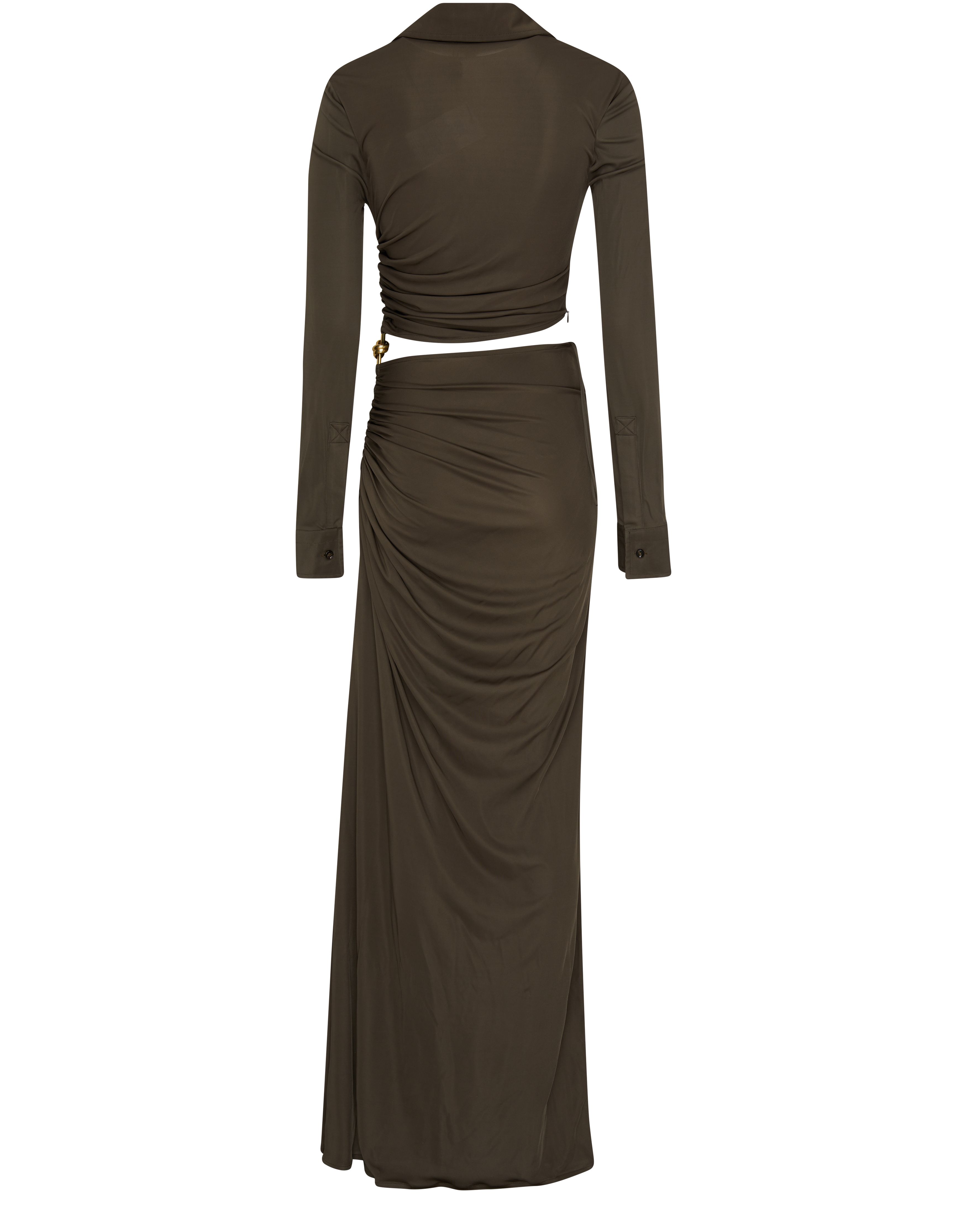 Long flowing dress in viscose thumbnail 3