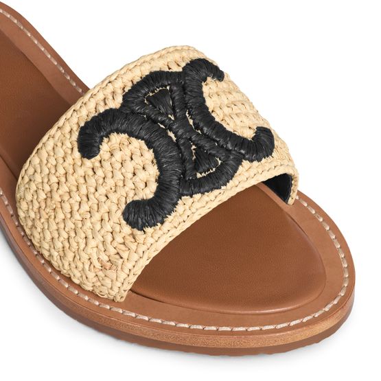 Celine Lympia mule in raffia - CELINE