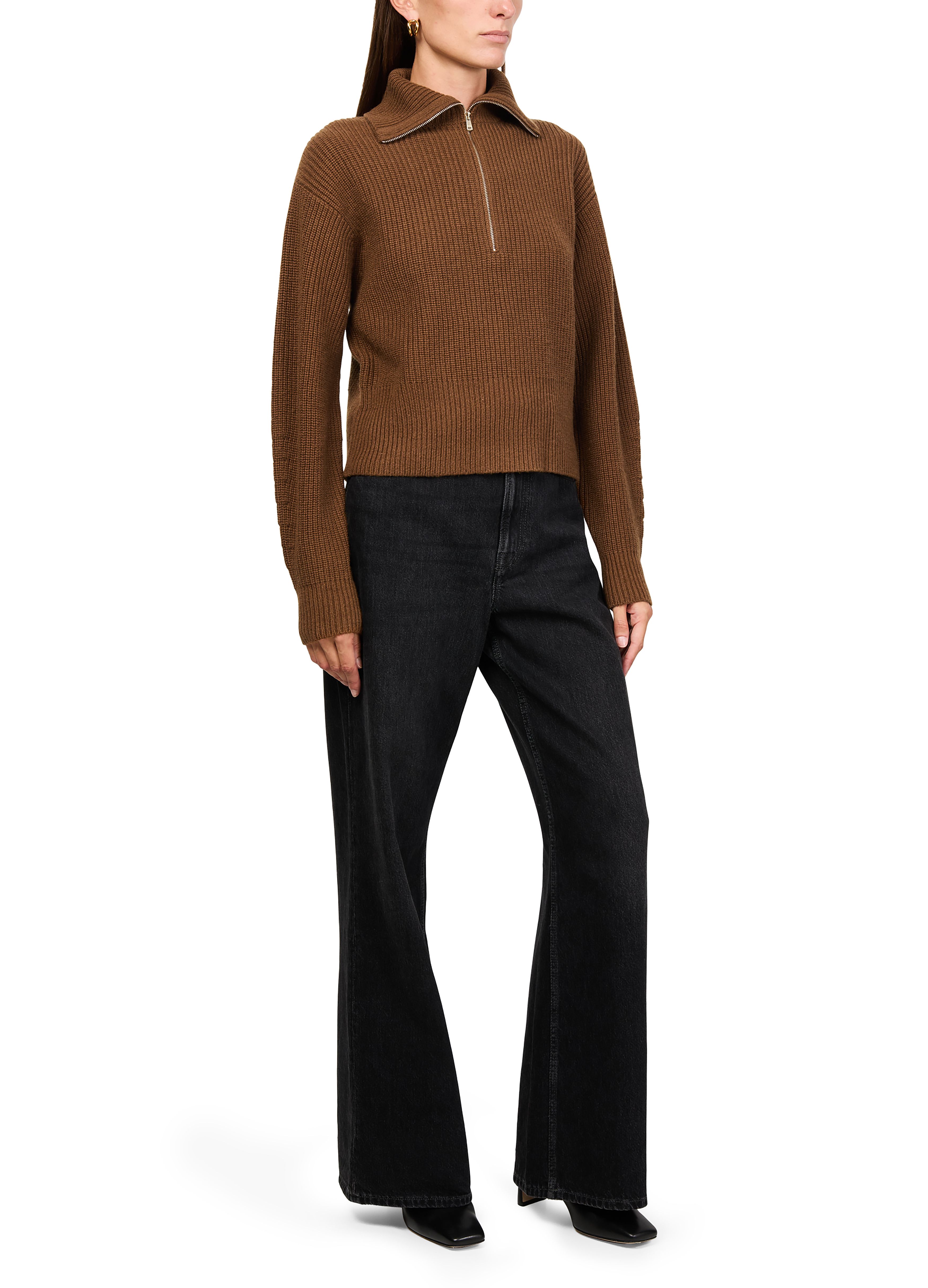 Nadar zip-neck sweater thumbnail 6