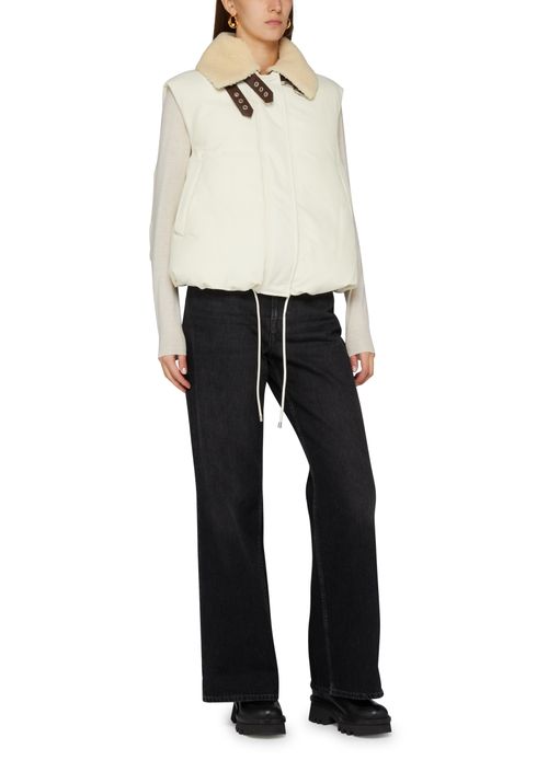 LOEWE Sleeveless cotton-blend down jacket