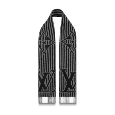 Louis Vuitton Lv Graphical Scarf In Noir