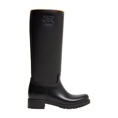 Max Mara Rain Boots In Black