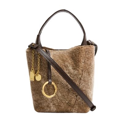 Chloé Spin Tote Bag In Brown