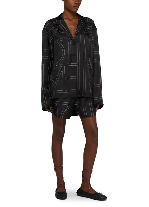 TOTEME Pyjama-Seidehemd Monogram