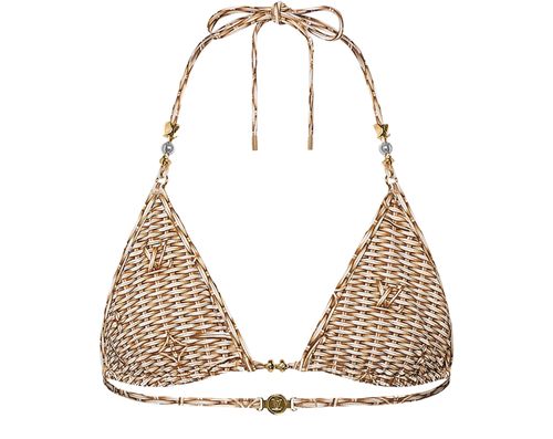 LOUIS VUITTON Haut de maillot de bain Monogram Raffia