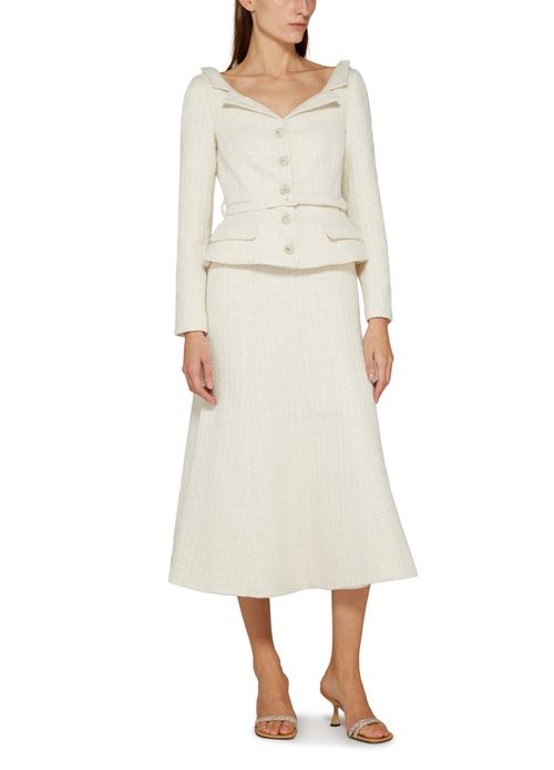 SELF PORTRAIT Boucle tailored midi dress