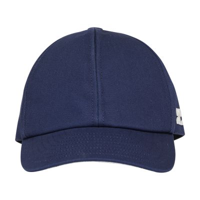Courrèges Signature Cotton Cap In Blue | ModeSens