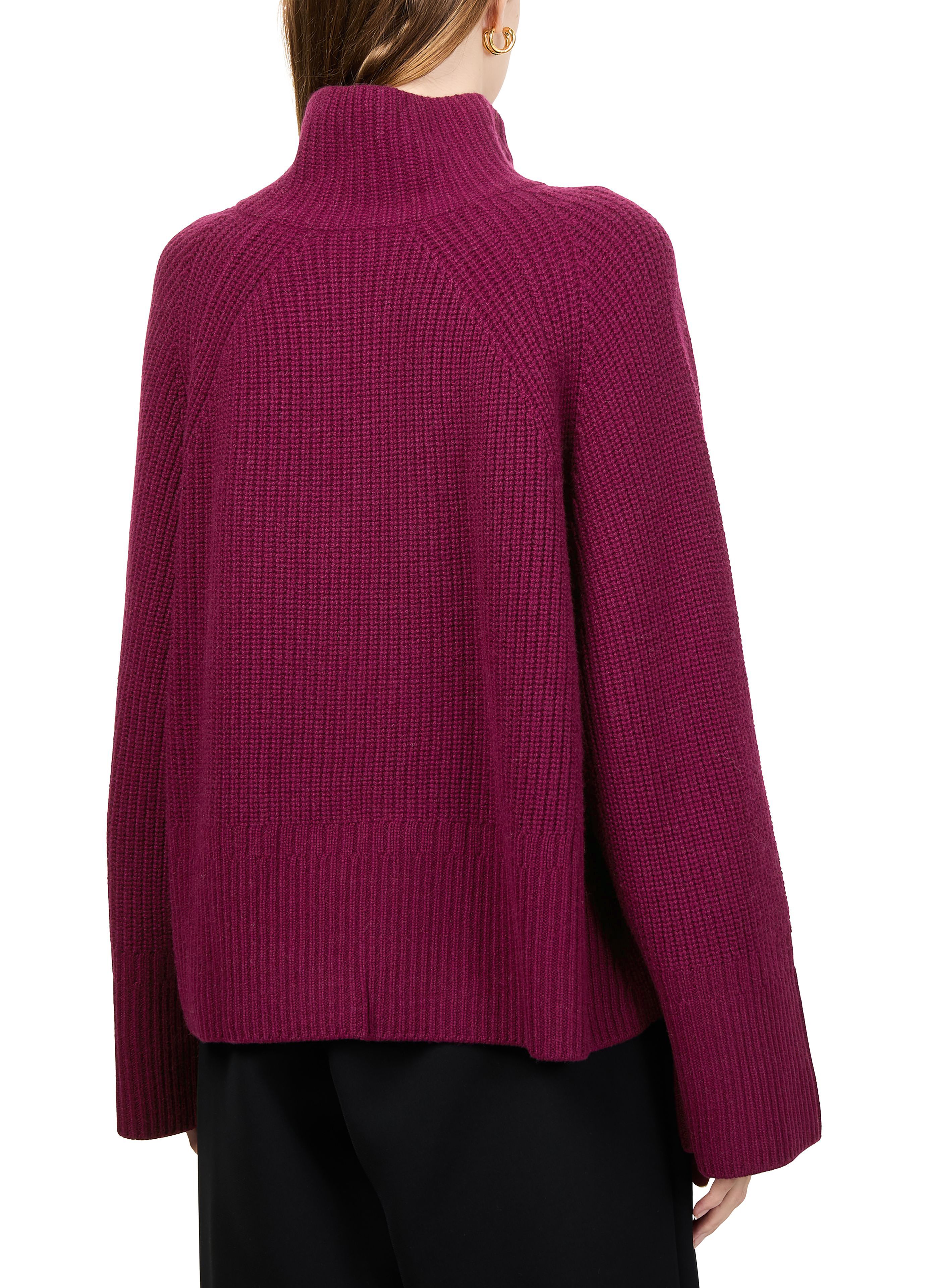 High neck sweater buttoned at the side thumbnail 4