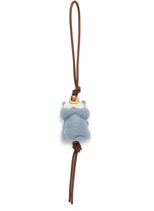 LOEWE x Suna Fujita - Bijou de sac Hamster en feutre et cuir de veau