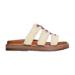 【CELINE 】 Tippi in shearling and calfskin slides Women's Tippi in shearling and calfskin slides | CELINE | 24S