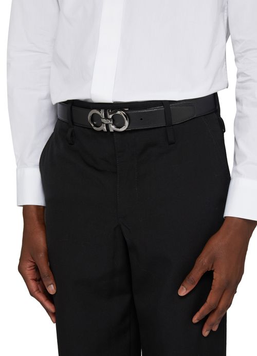 FERRAGAMO Gancini reversible belt