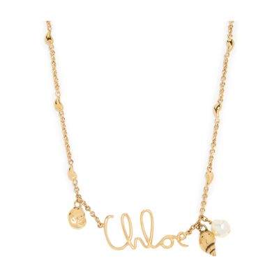 Chloé Shells Necklace In Gold