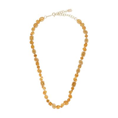 Dolce & Gabbana Anna Necklace In Yellow Gold 18kt With Citrines In Gold