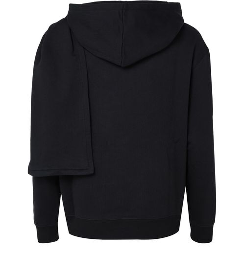 COURREGES Scarf embroidered hoodie