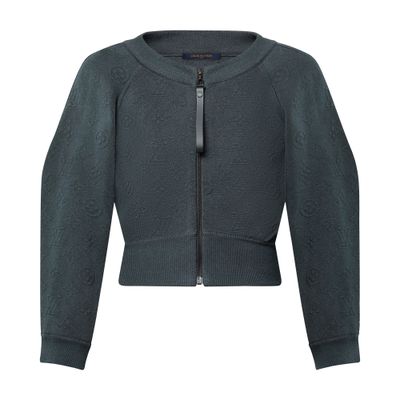Louis Vuitton Cropped Cardigan In Grey