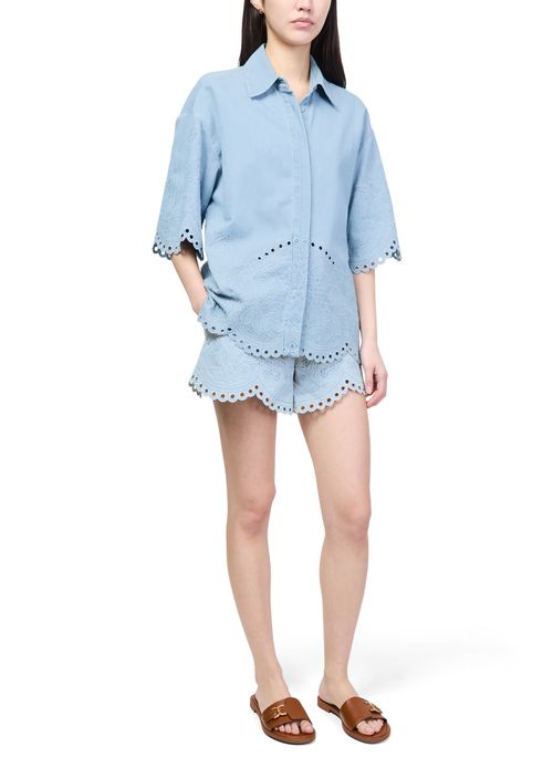 ZIMMERMANN Daylight denim shorts