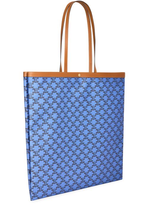 CELINE Large flat shopper in triomphe canvas