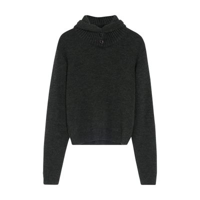 Lemaire Sweater With Hood In Brown