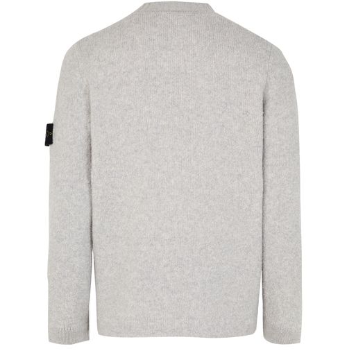 STONE ISLAND Logo patch crew neck sweater