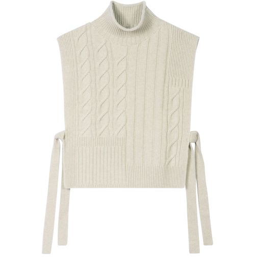 BOMPARD Plastron long ceinturé et torsadés