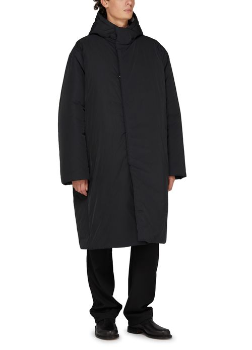 THOM BROWNE 长款风帽羽绒服