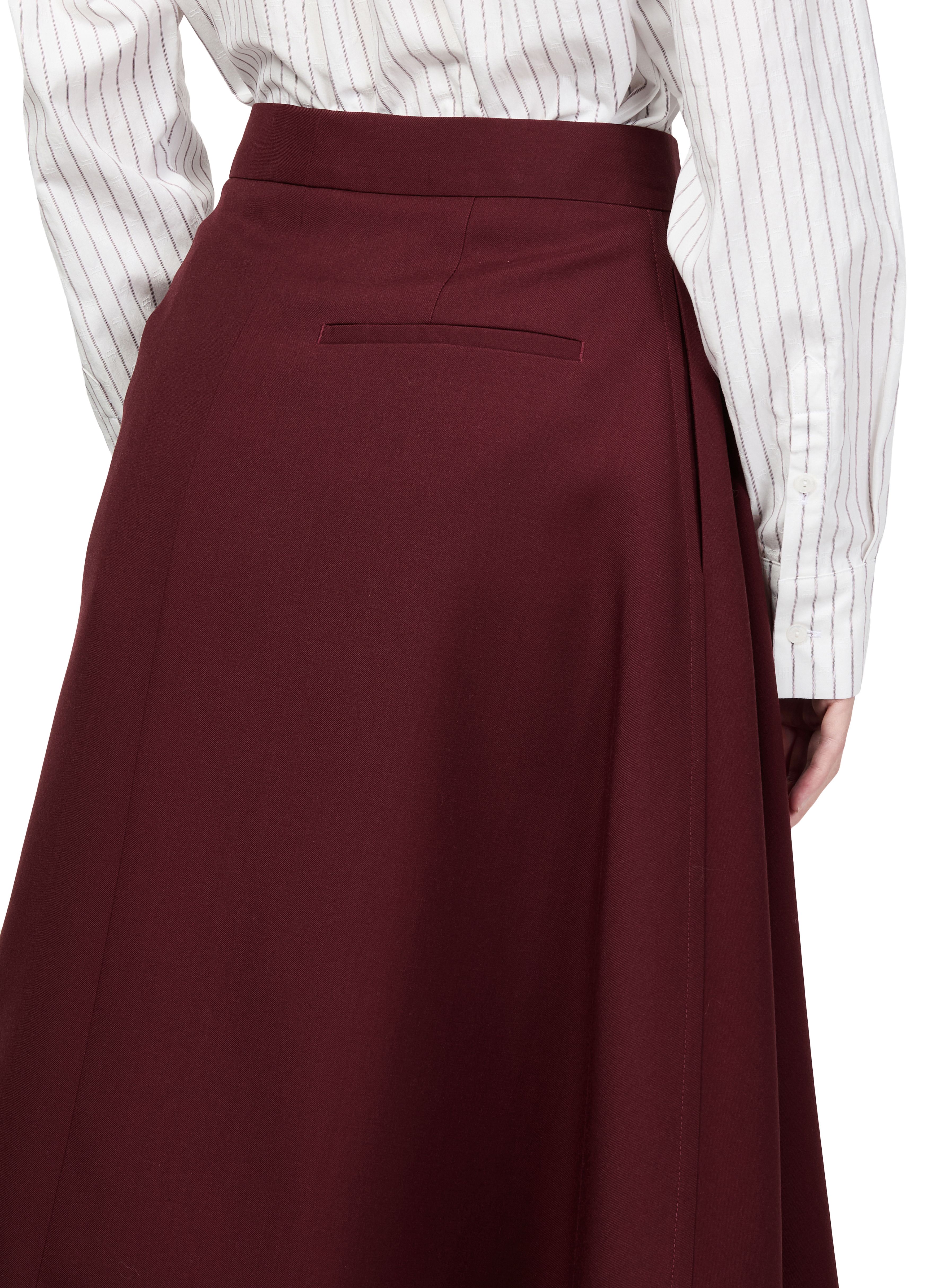 Asymmetric midi skirt thumbnail 5
