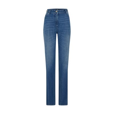 Versace Stonewash Straight Leg In Medium_blue