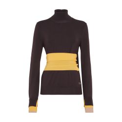 Women s Long sleeved polo neck jumper FENDI 24S