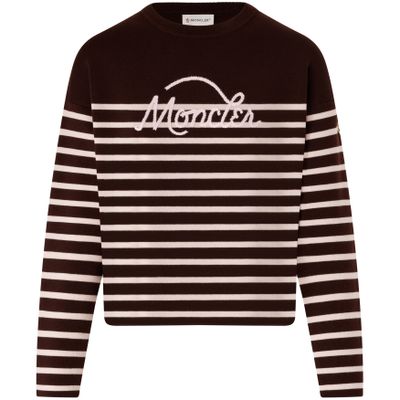 Moncler Striped Wool Jumper für Women in Brown in Size: M - Bild 3