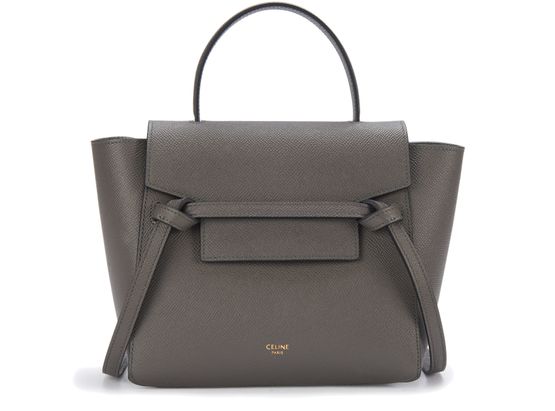 Women's Nano Belt Bag In Grained Calfskin, CELINE