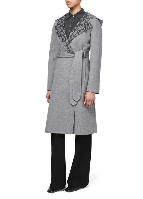 BURBERRY Long hooded jacket