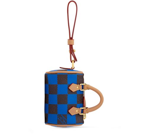 LOUIS VUITTON Damier Pop Mini Speedy Bag Charm