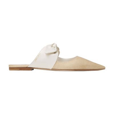 Shop Jimmy Choo Rali Flat Mules In Beige