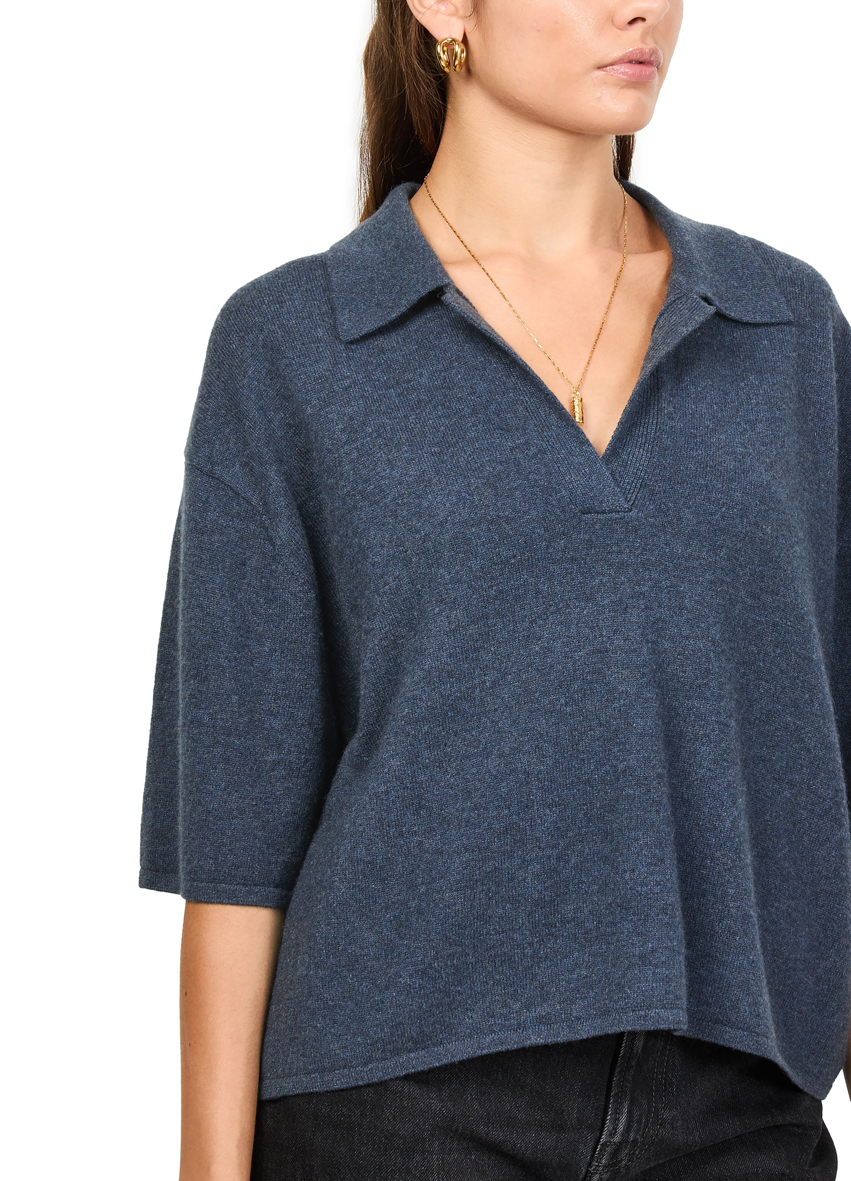Neela short sleeves cashmere t-shirt thumbnail 4