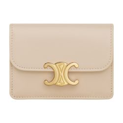 トリオンフフラップ付きカードホルダー / シャイニーカーフ