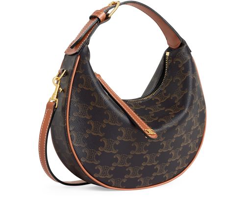 CELINE Teen Celine Lulu in Triomphe canvas and calfskin