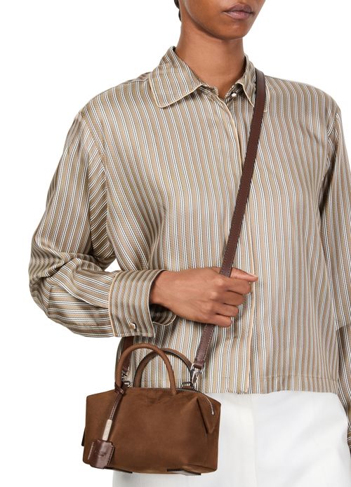 MAX MARA Holdall suede handbag